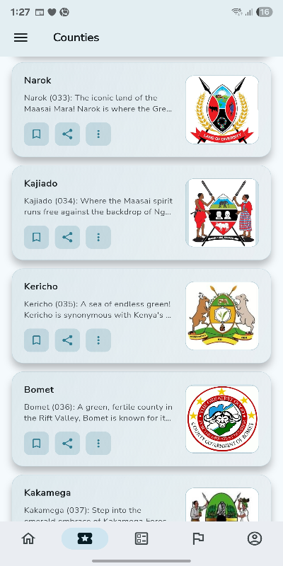 A smartphone displaying the eSiasa app's main dashboard with civic engagement features.